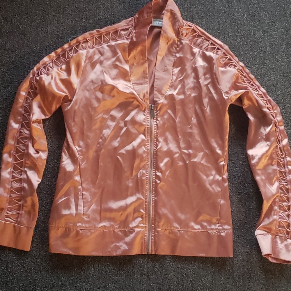 Satin Pink Puma Jacket